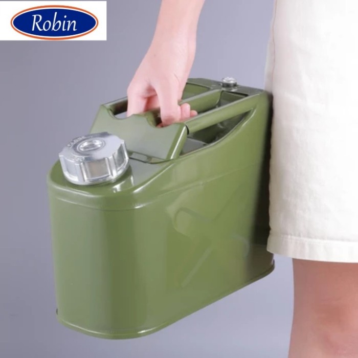 ✅Termurah Jerigen Murah 5 Liter Besi Bbm Tempat Bensin Solar Genset Free Corong Diskon