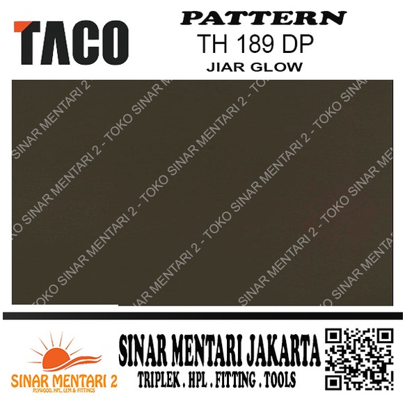 ✅Baru Taco Hpl Pattern Th 189 Dp Jiar Glow Limited