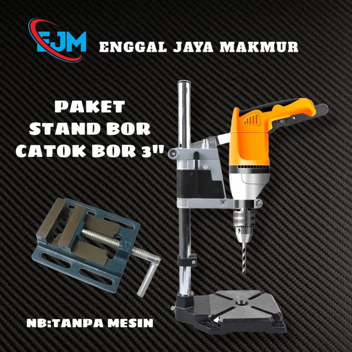 ✅COD Paket Stand Drill  Dudukan Bor Iron Base Besttools  Catok Bor 3 Limited