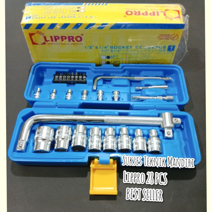 ✅New Kunci Sok Lipro 4-24 28Pcs Kunci Shock Lippro 4-24Mm 28 Pcs Diskon