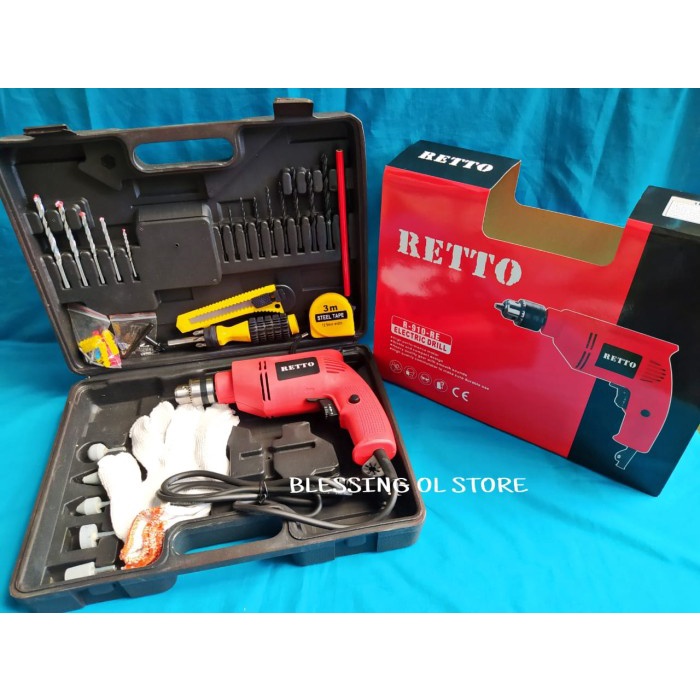 ✅COD Bor Listrik Koper / Bor 10Mm / Electric Drill Set/Bor Listrik 10Mm Set Diskon