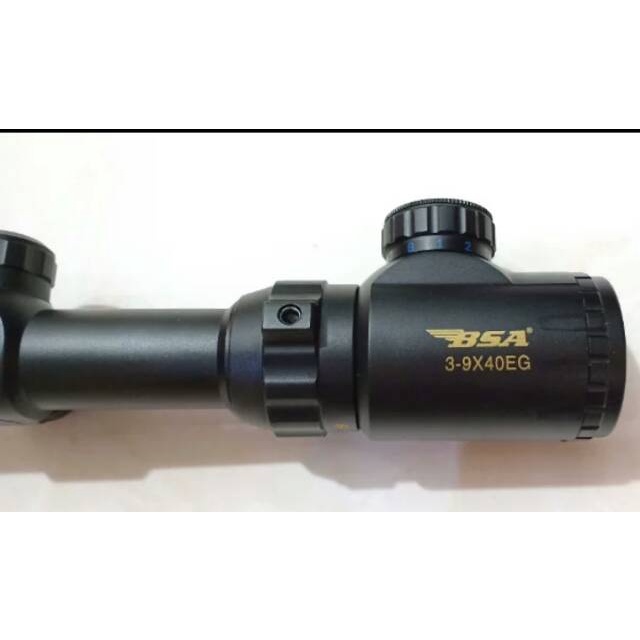 Teropong Teleskop Bsa 3-9X40 Eg Tutup Flip