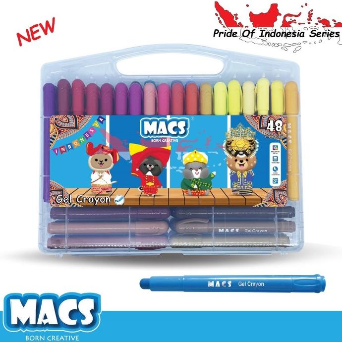 

Krayon MACS Silky Gel Crayon 48 Color / Warna