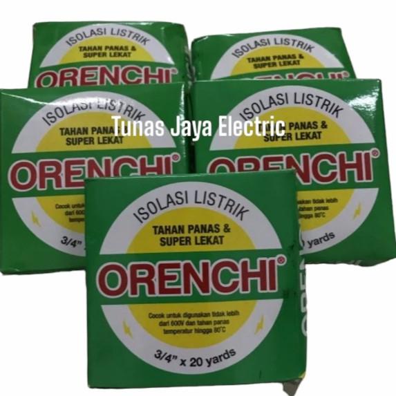 

Isolasi Listrik Besar X 20 Yard Tahan Api Dan Super Lekat Orenchi Star