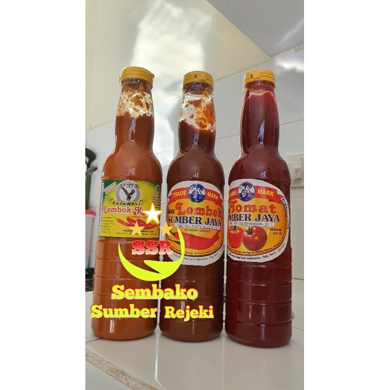 

Saos Sambal Lombok Merah 620 Ml/ Saos/ Saus/Sumber Jaya Asli Makassar