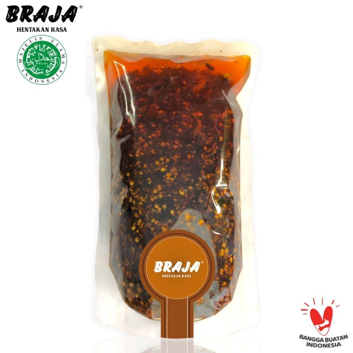 

Kuyyy Sambal Minyak (Chili Oil) Braja - 1 Kg [Packing Aman]