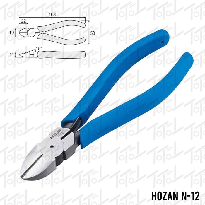 ✅New Hozan N-12 Diagonal Cutter / Tang Potong Hozan N12 Diskon