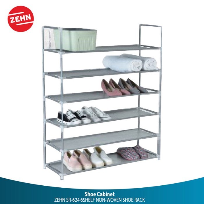 ✅Original Zehn Rak Sepatu 6 Tingkat / 6Shelf Non-Woven Shoe Rack Sr-624 Diskon