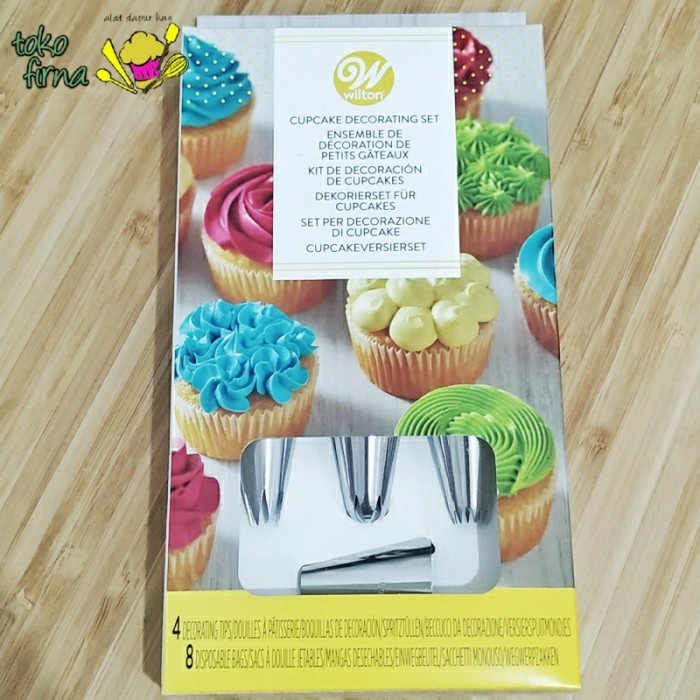 

✅Original Cupcake Frosting Set Wilton 1M 2D 4B 2A Dan 8 Piping Bag High Quality Limited