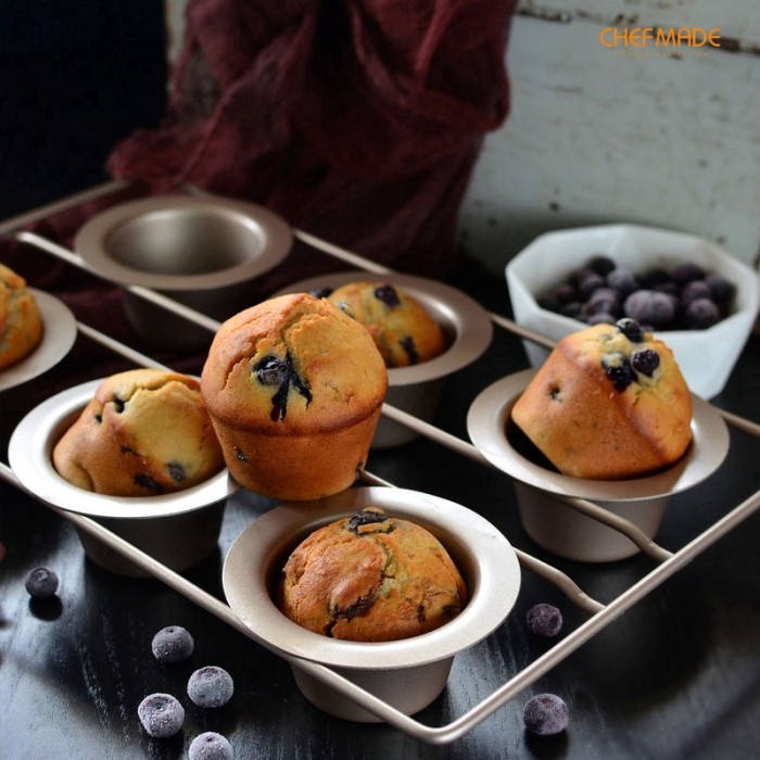 

✅Original Chefmade Wk4754 - 6 Cup Popover Pan / Loyang Muffin Cupcake Frameless Terbatas