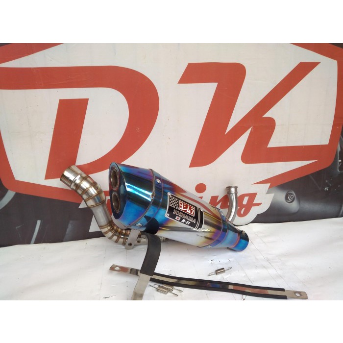 ✨Baru Exhaust Knalpot Racing Honda Allnew Vario 150 Yoshimura R11 Blue Limited