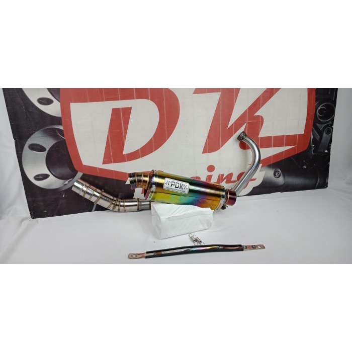 ✨Baru Exhaust Knalpot Racing Suzuki Satria Fu 150 Predator Pdk Oval Rainbow Berkualitas
