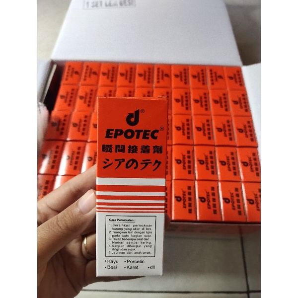

(1 BOX) Lem Korea / Power Glue merk EPOTEC / HANDSOME high quality