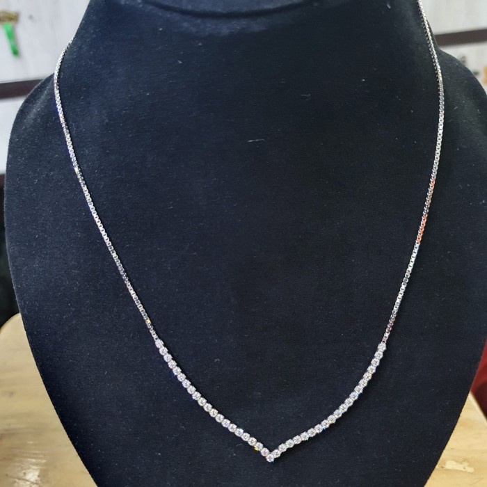 ✨Sale Kalung Aurel Emas Putih Serut Diskon