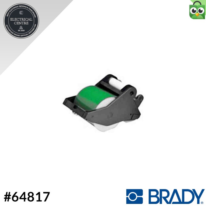 

✨Ready Brady Labelizer / Versaprinter Label White On Green 4 64817 Limited