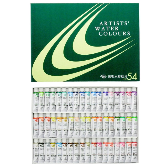 

✨Ready Nw54 Kusakabe Transparent Watercolor Set Of 54 Color Berkualitas