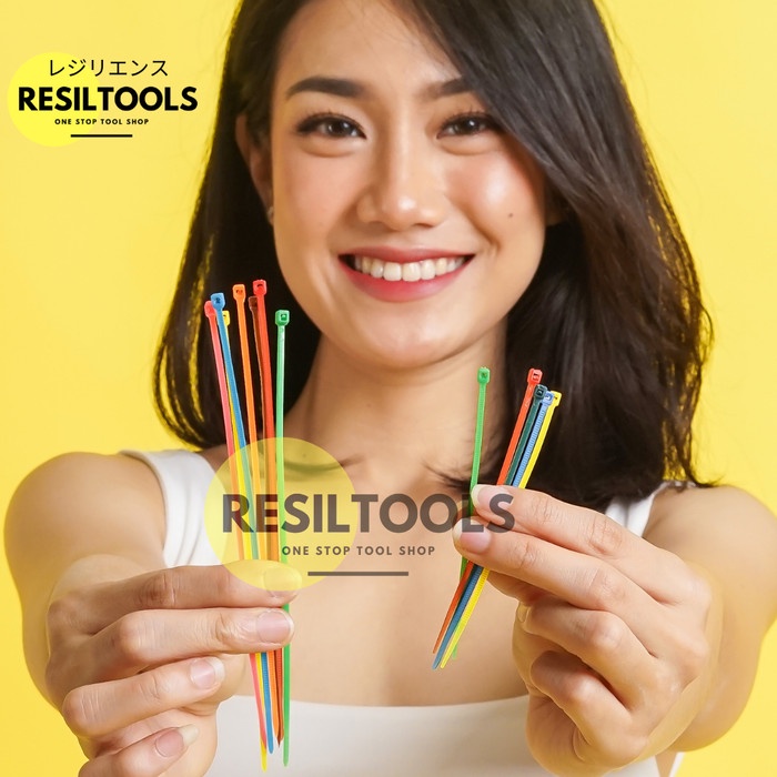 

✨Ready Per 50 Bungkus Kabel Tis 10 Cm Kuning Yellow Cable Ties Tali Tie Terbatas