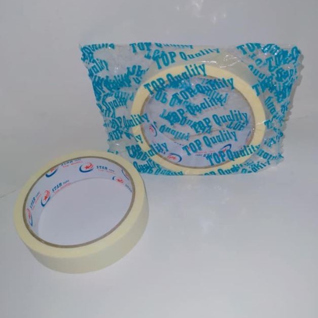 

✨Sale 1 Dus Masking Tape Lakban Kertas 1 Inch 24Mm X 21M Grosir Termurah Terbaru