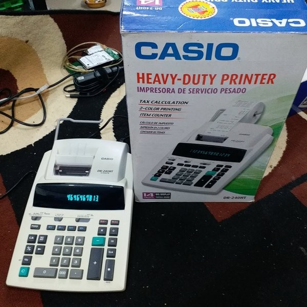 

✨Ready Kalkulator Struk Casio Dr-240Ht Printing Calculator / Print 14 Digit Berkualitas