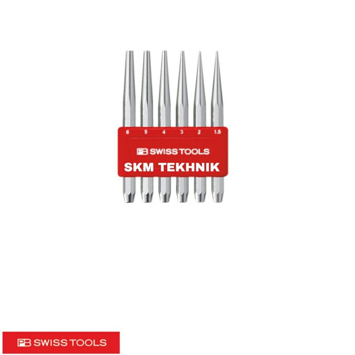 

✨Ready Taper Pin Punch Set In Plastic Holder - 6Pcs_x000D_ Swiss Tools Berkualitas