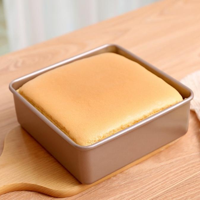 

PREMIUM deep square pan tanpa sambungan loyang persegi loyang roti MJ4