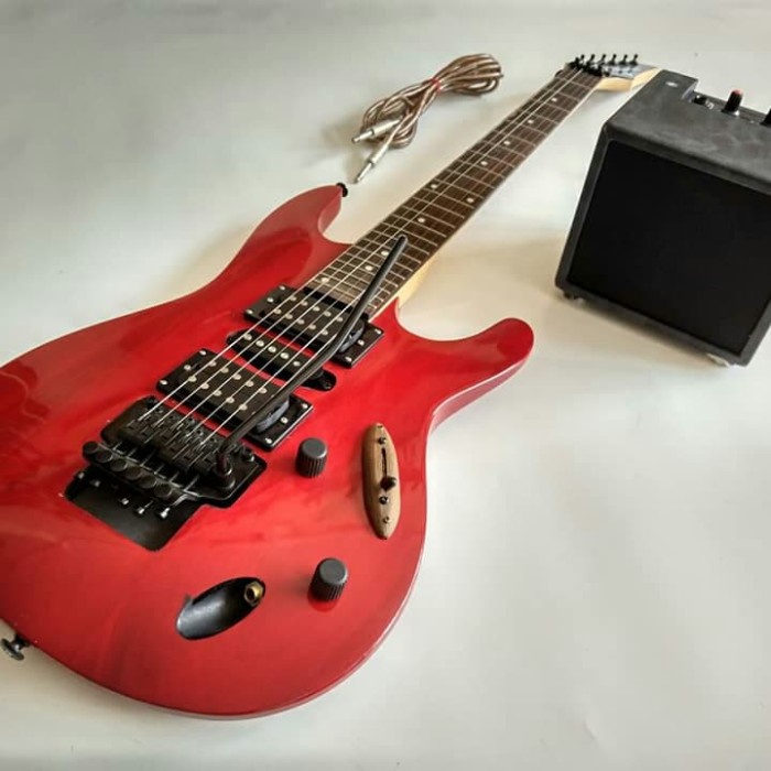✨New Paket Gitar Listrik Ibanez S Series Merah Amply Dan Kabel Jack Terbaru