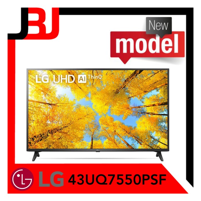 ✨New Led Tv Lg 43 Inch 43Uq7550Psf Smart Tv 4K 43Uq7550 43Uq Uq7550Psf Uq75 Limited