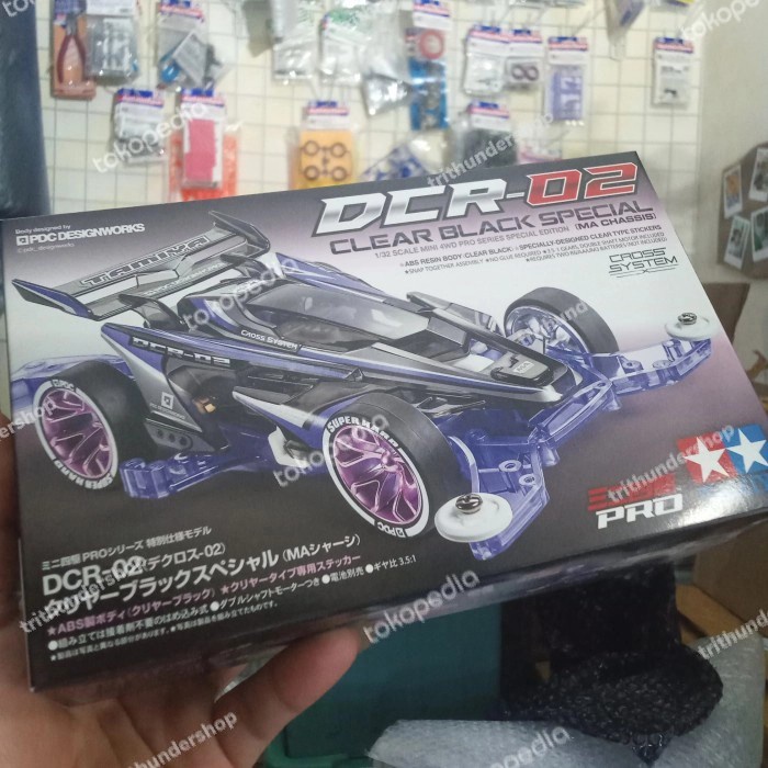 ✅Termurah Tamiya 95604 Dcr-02 Clear Black Special Ma Chassis Dekuro Dcr 02 Terbatas