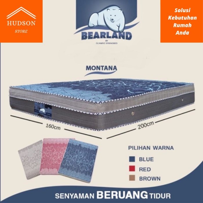 Termantab] KASUR Springbed Olympic Bearland Montana Garansi Per 15 Tahun
