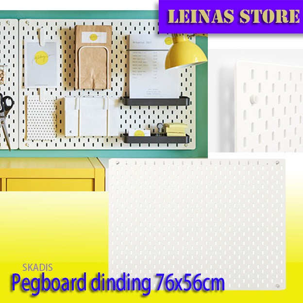 

Pegboard Organizer Wall / Papan Dinding Berlubang Serbaguna 76X56Cm