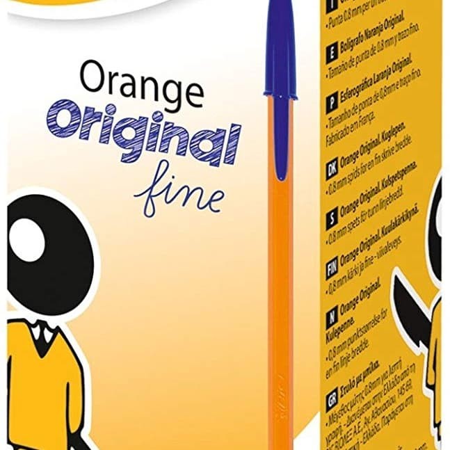 

Bolpen Bic Orange Original Fine 0.8 Mm - Biru