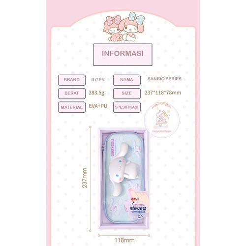 

Tempat Pensil Sanrio Squishy/ Tempat Pensil Sanrio Hellokitty