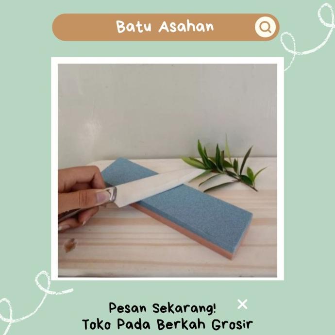 <<<<<] Batu Asahan Pengasah Pisau Batu Asahan Gunting Golok Penajam Pisau