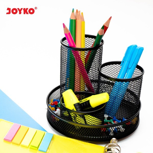 

Desk Set JOYKO DS24 360 Rotary/Pen Stand Holder/Tempat Pensil Jaring