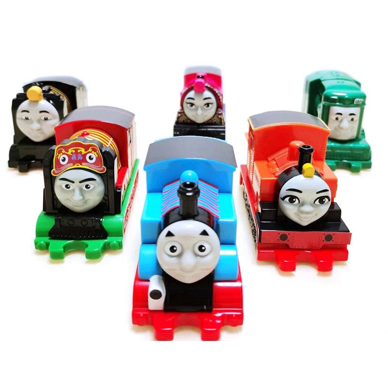 Asli 2023 Thomas And Friends Hiro Yongbao Percy Shane Kereta Kecil Mainan Anak-anak Ornamen Boneka