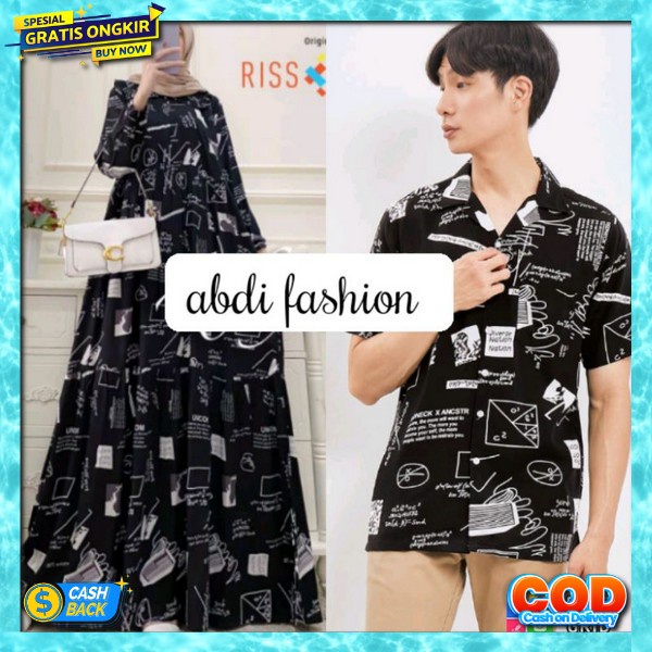 Copelan Laki Perempuan Bj Gamis Set Koko Pakean Kopel Terlaris Couple Muslim Murah Bju Satu Stel Cow