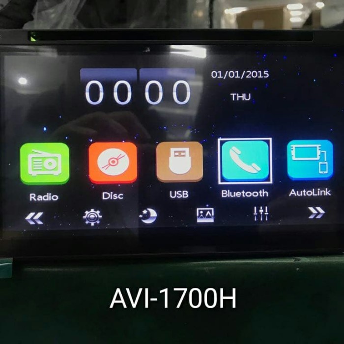 ✅Ori Head Unit/Tv Double Din Avi-1700H Mirrorlink Terbaru