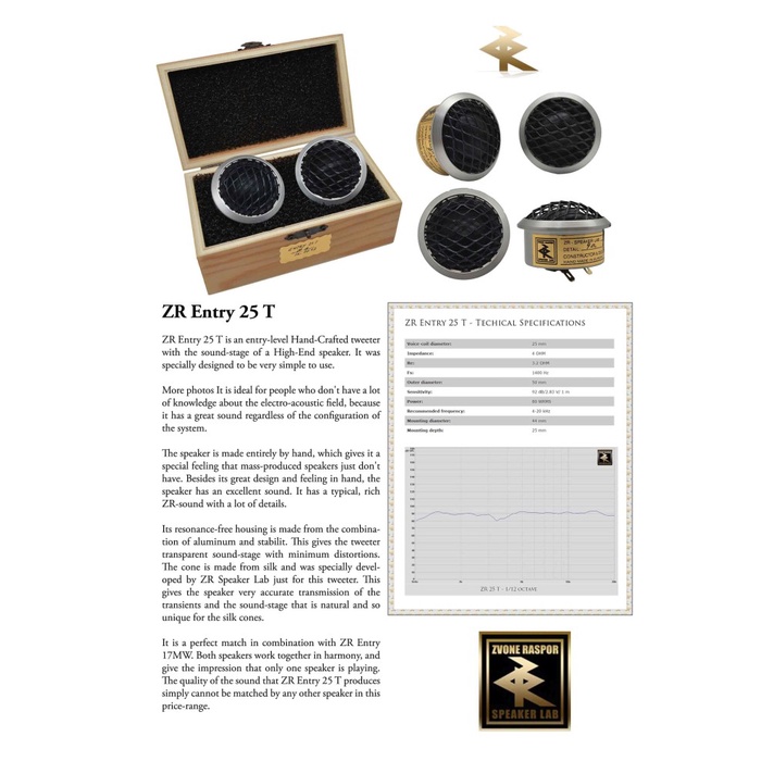 ✅New Ori Tweeter Zvone Raspor 25 T Diskon