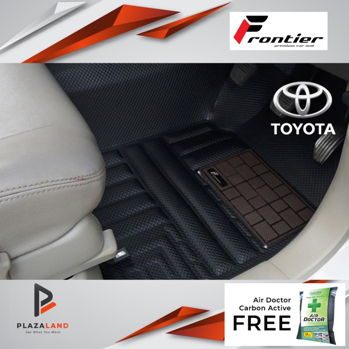 ✅New Ori Karpet Mobil 3D Premium Black Frontier Toyota Avanza Terbaru