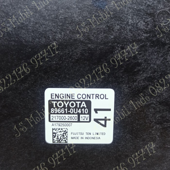 [Original] Ecu Komputer Computer Toyota All New Yaris Vios Limo 89661-0U410 Asli Terbatas