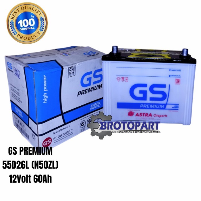 [Original] Aki Mobil Gs Nissan Infiniti Xtrail Facelift Toyota Crown New N50Zl Terbatas