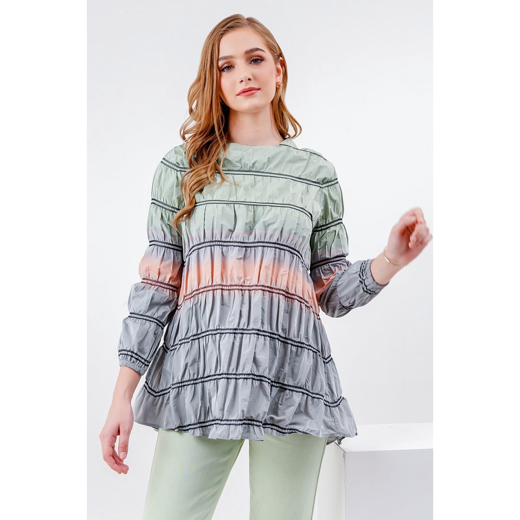Benang Jarum - Nana Blouse - Green