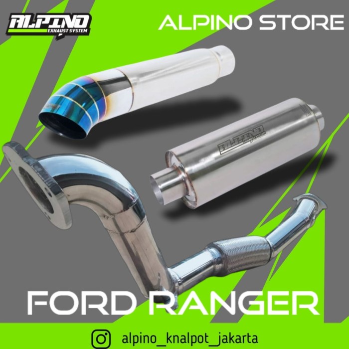 [Original] Knalpot Ford Ranger Resonator Tilepipe Alpino Diskon