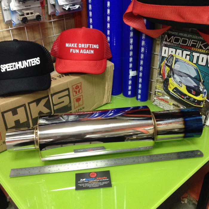 [Original] Hks Hi Power Exhaust Muffler Jasma Rainbow Size M Terbaru