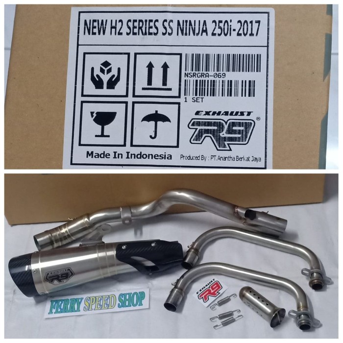 [Original] Knalpot R9 New H2 Ninja 250 Fi Old / Knalpot R9 H2 Ninja 250 Fi Old Diskon