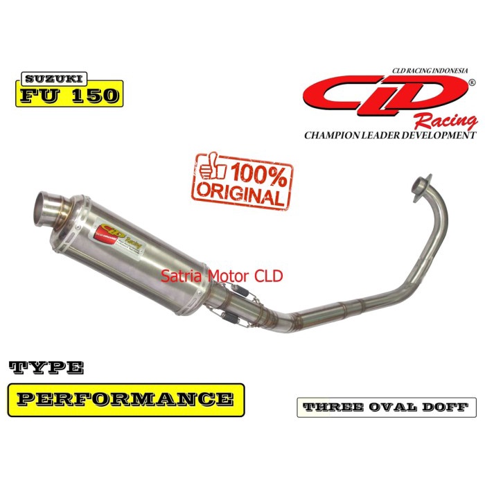 [Original] Knalpot Cld Satria Fu Injeksi/Fi Type Performance Oval Doff Limited
