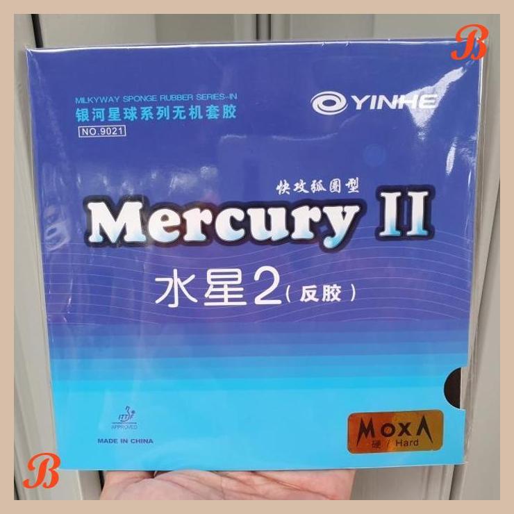 | anb | yinhe mercury ii hard 2.2 black rubber karet ping pong