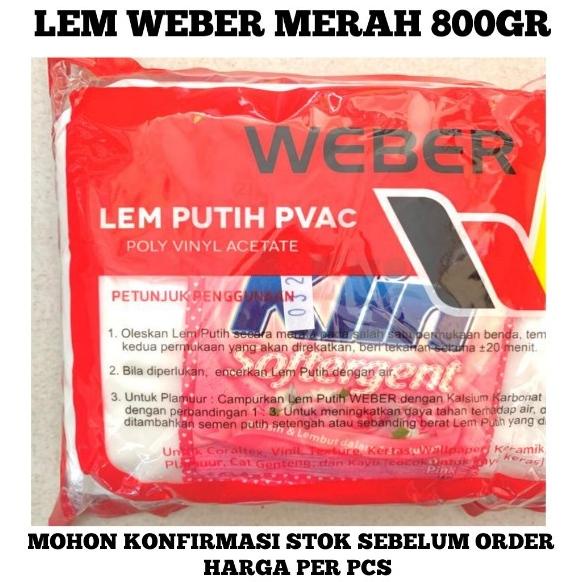 

Special Lem putih PVAc / Lem Weber Merah/ lem kertas, vinyl, kayu .,