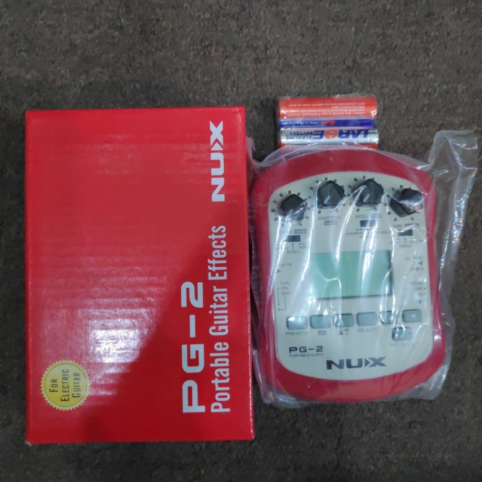 ✨Ori Nux Pg-2 Portable Efek Gitar Bukan Zoom G1 FourBoss Gt1 Berkualitas