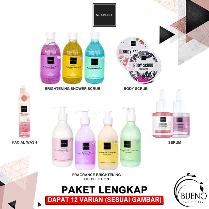 ✨New Ori Paket Semua Produk All Product Scarlett Whitening Diskon